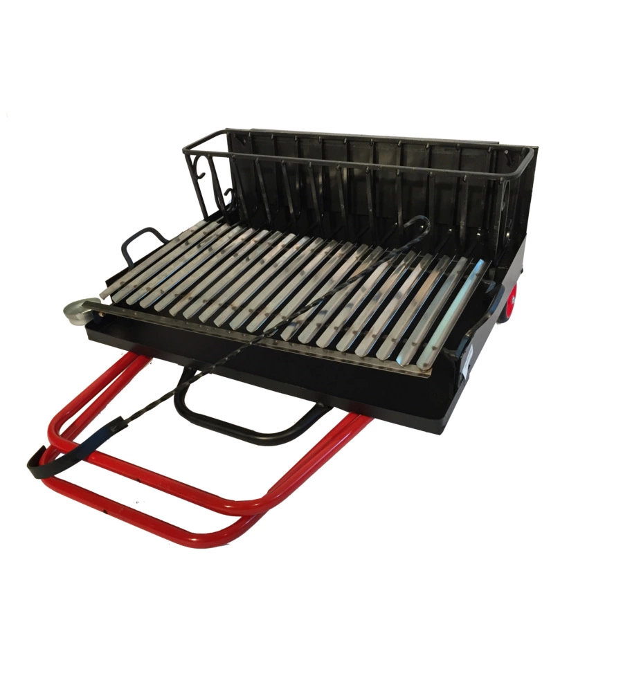 BARBECUE A LEGNA PIEGHEVOLE ARNOLD CON GRIGLIA 47X50 CM